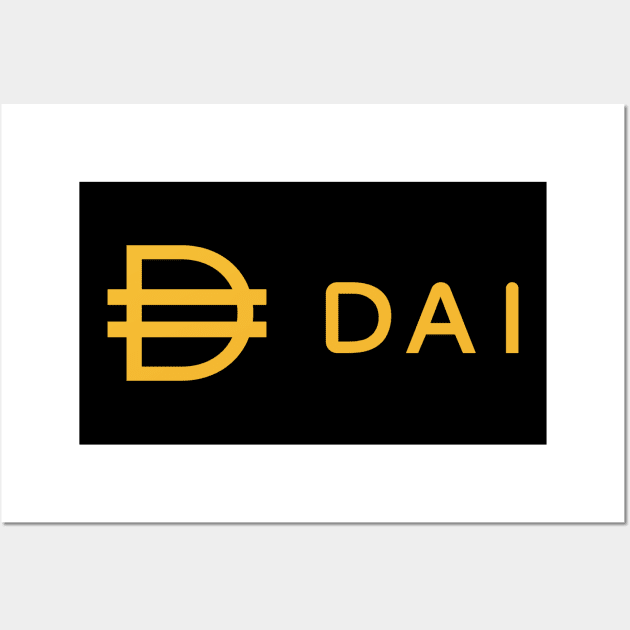 Dai Crypto Dai  Token Dai Cryptocurrency coin Token Wall Art by JayD World